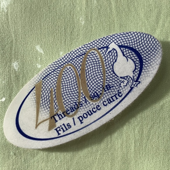 Cuddle Down Green 400 Thread Count 100% Cotton Queen Flat Sheet - Picture 2 of 5